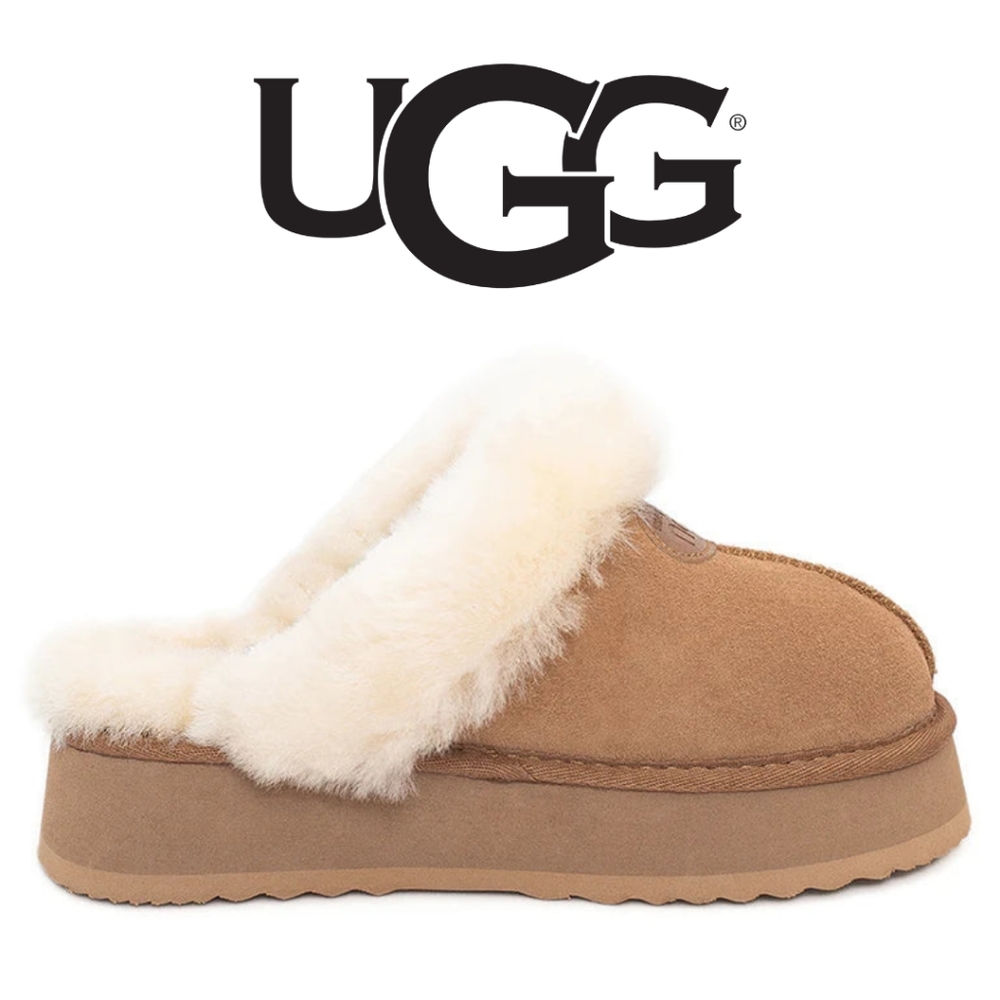 UGG- Premium Platform Scuff- Chestnut - Picture 2 of 8